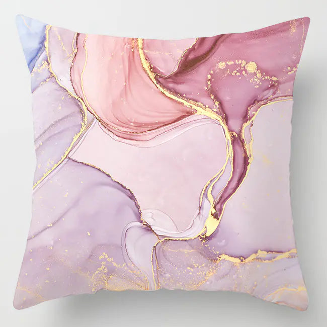Ins Pink Feather Pillow Cover for Home Sofa Decor