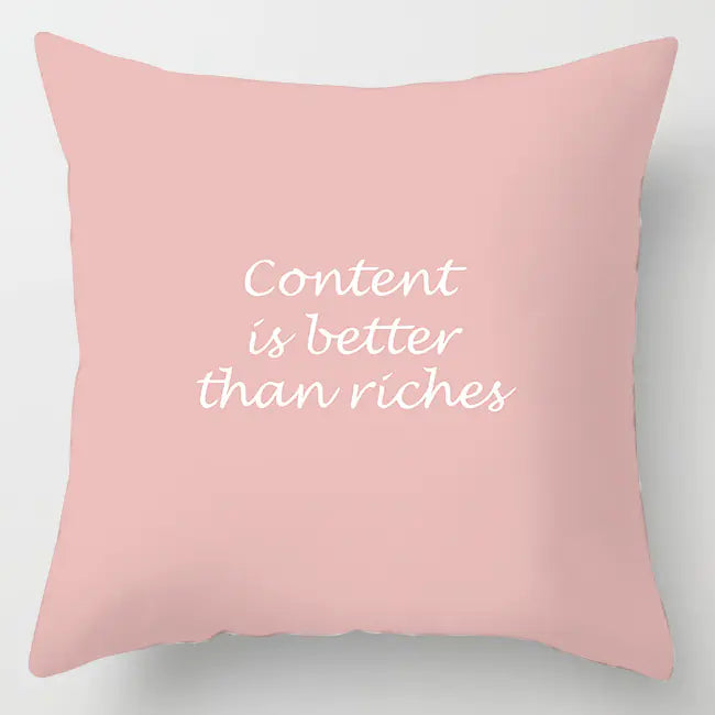 Ins Pink Feather Pillow Cover for Home Sofa Decor