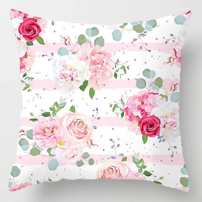 Ins Pink Feather Pillow Cover for Home Sofa Decor