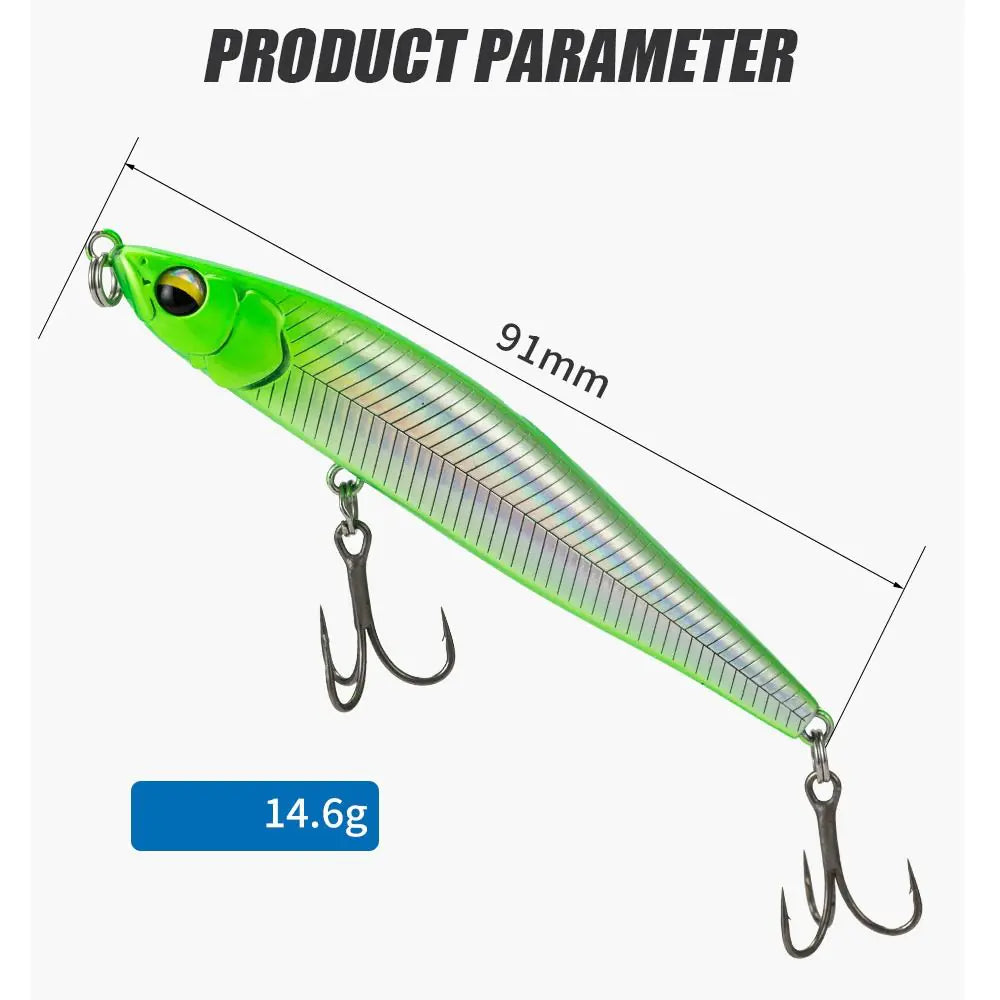 Professional 91mm Multicolor Metal Fishing Jig Lure