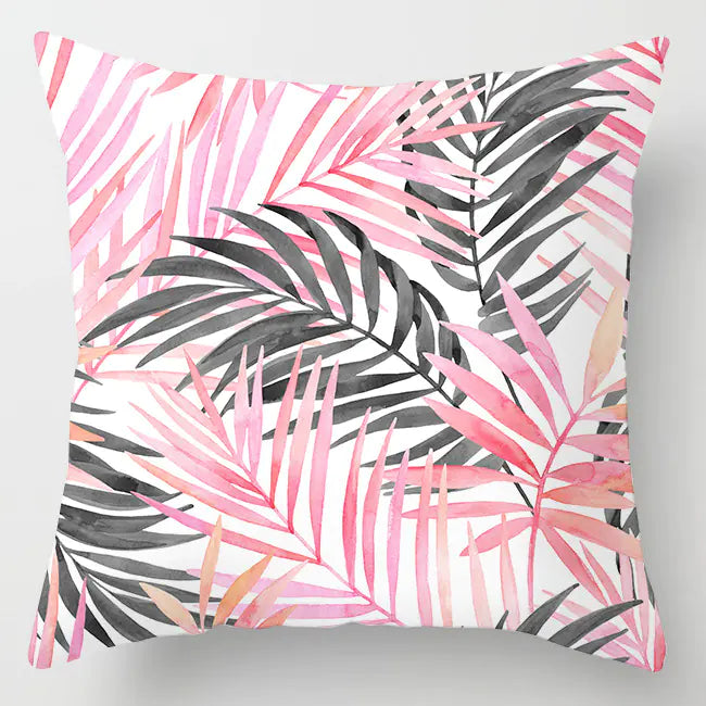 Ins Pink Feather Pillow Cover for Home Sofa Decor